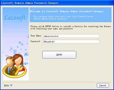 Lazesoft Domain Admin Password Changer